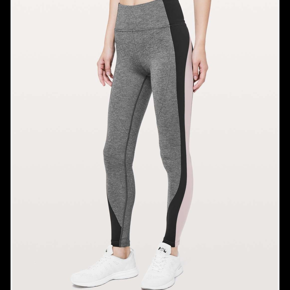 Lululemon Athletica Gray and Black Leggings - Picture 1 of 14